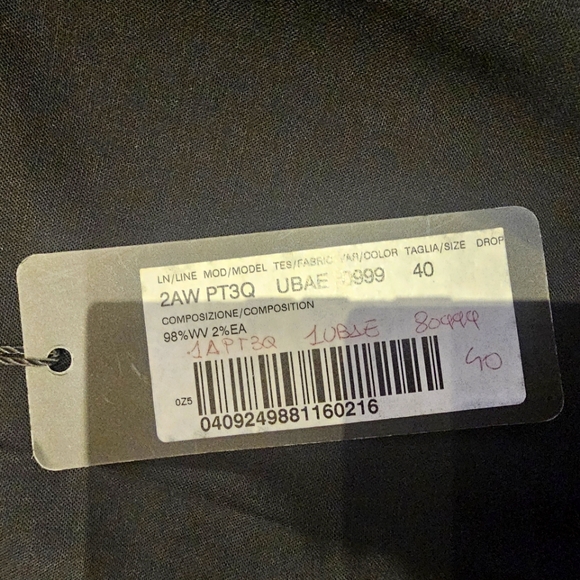 Dolce & Gabbana, Low rise Straight leg Wool Trouser Pants (Italian Size 40/US 4) - Picture 15 of 16